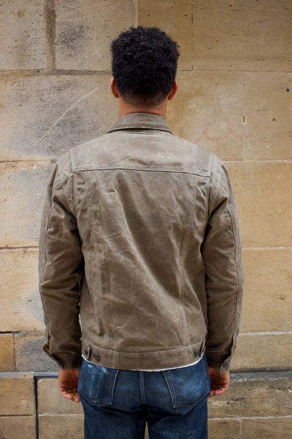 Riders Jacket Waxed Canvas  RJ-1 - Tobacco