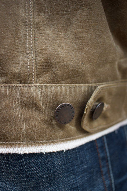 Riders Jacket Waxed Canvas  RJ-1 - Tobacco
