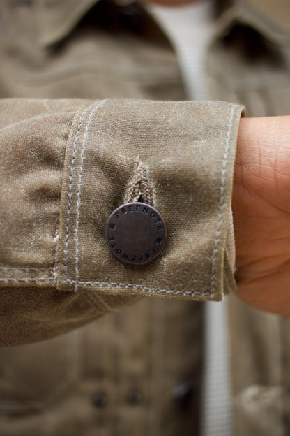 Riders Jacket Waxed Canvas  RJ-1 - Tobacco