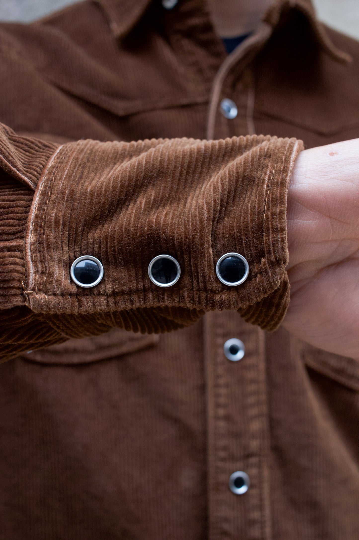 Calico Overshirt - Brown Cord