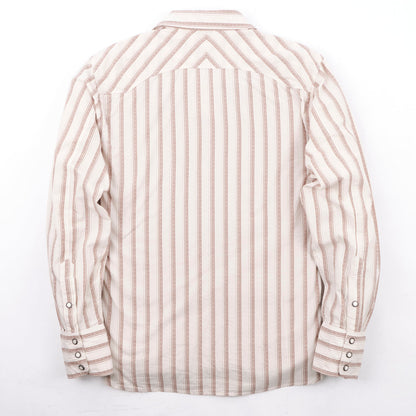 Calico Shirt -  Long Sleeves - Brown Stripes