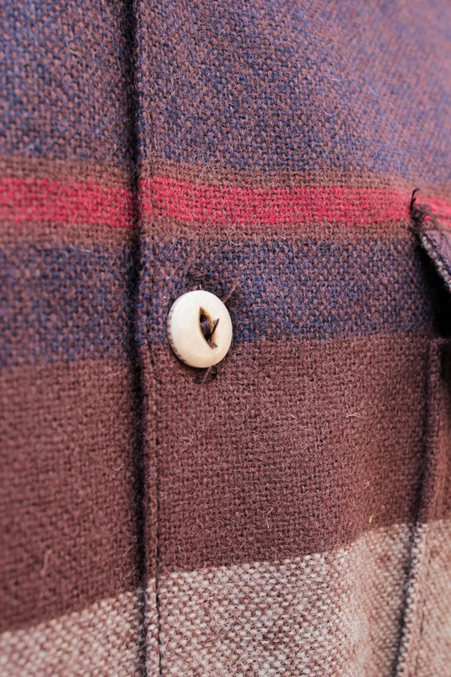 Benson  Overshirt - Brown Stripe