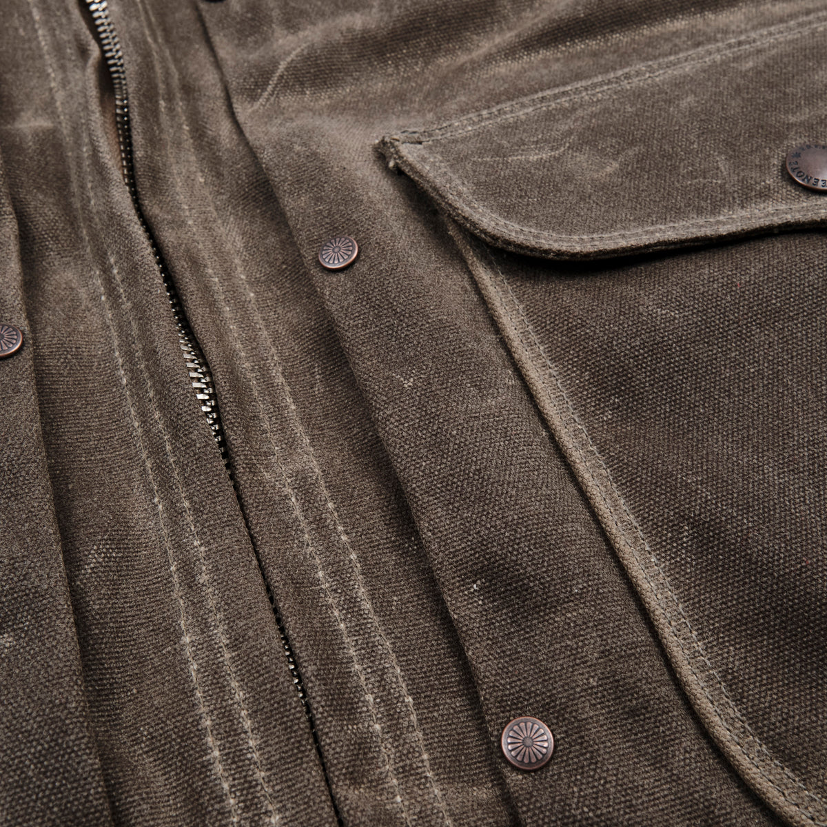 Faro Jacket Heavy Waxed Canvas - Tobacco