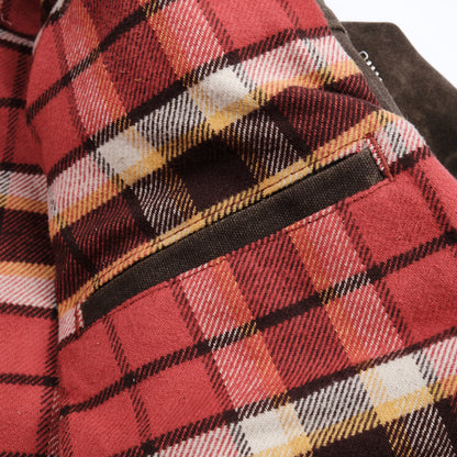 lining detail of the new free note cloth's faro waxed jacket