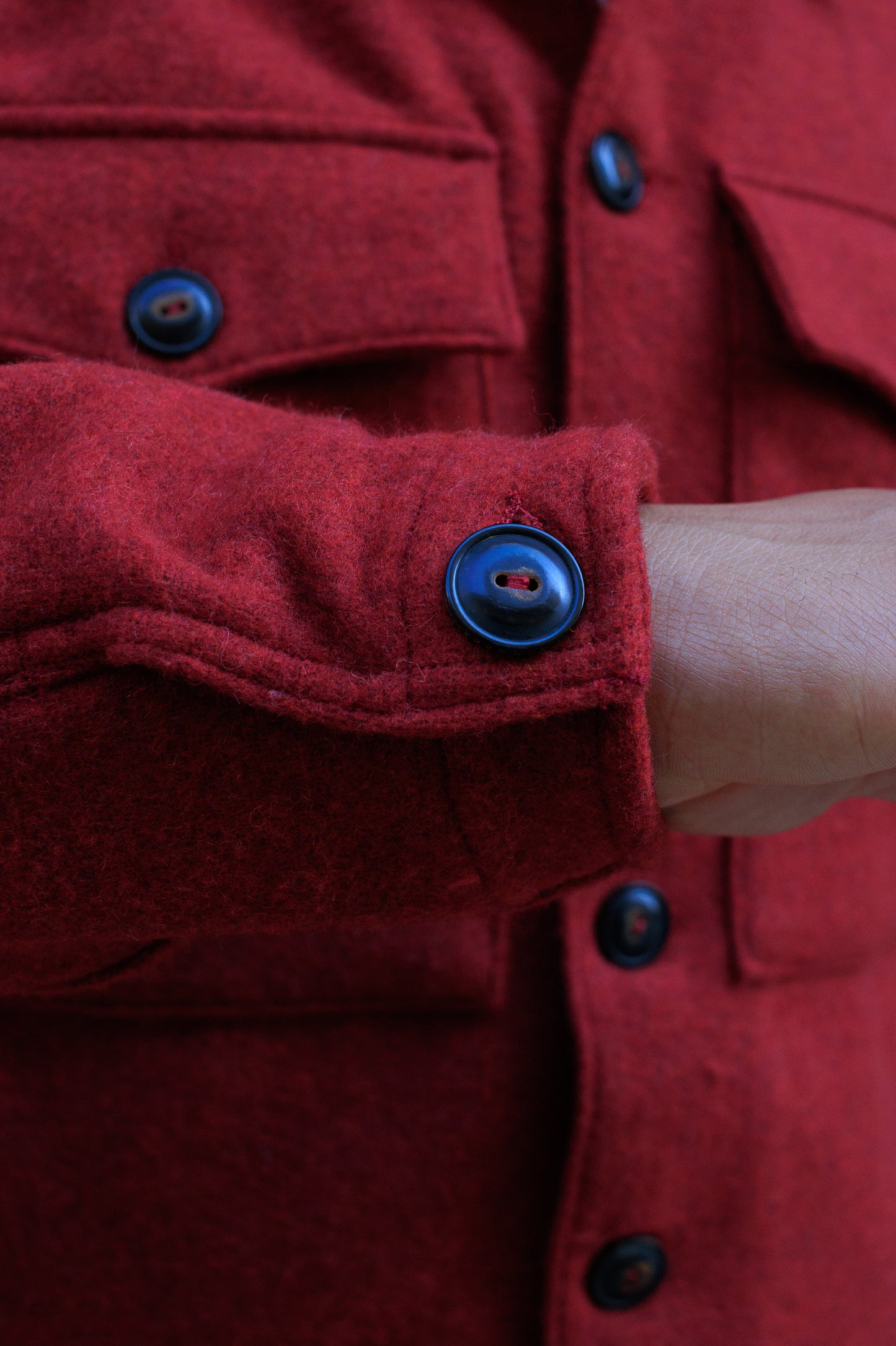 Midway Wool CPO Jacket - Red