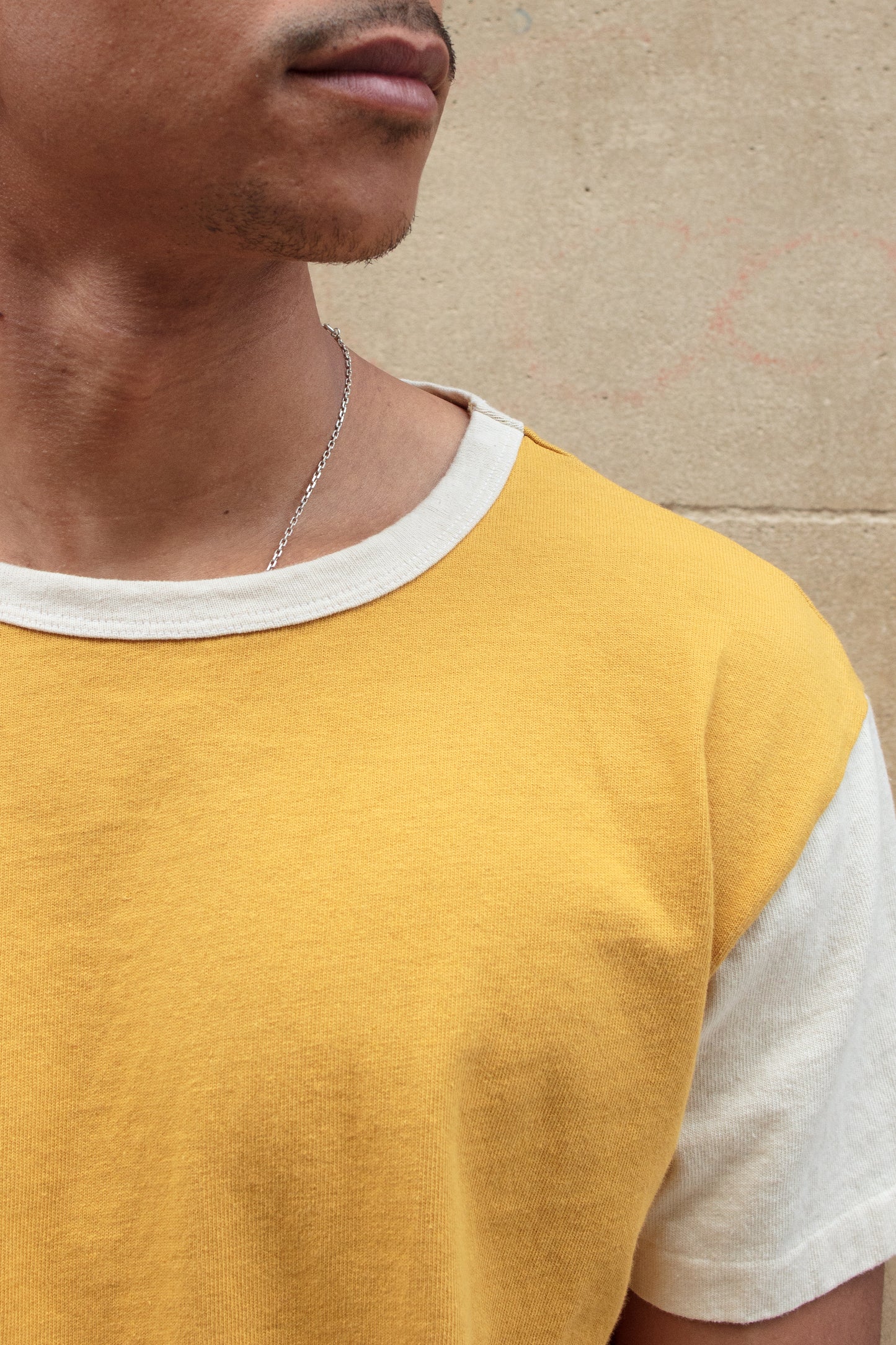 Ringer Tee SS - Mustard / Natural