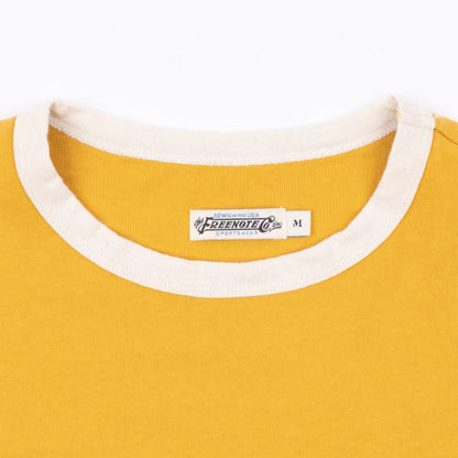 Ringer Tee SS - Mustard / Natural