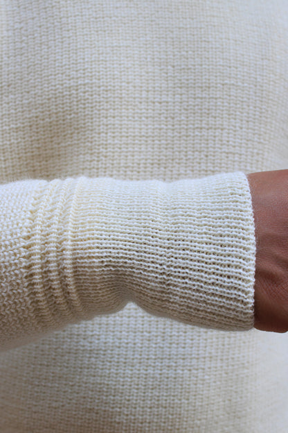 Rollkragen Sweater Virgin Wool - Seashell Ecru