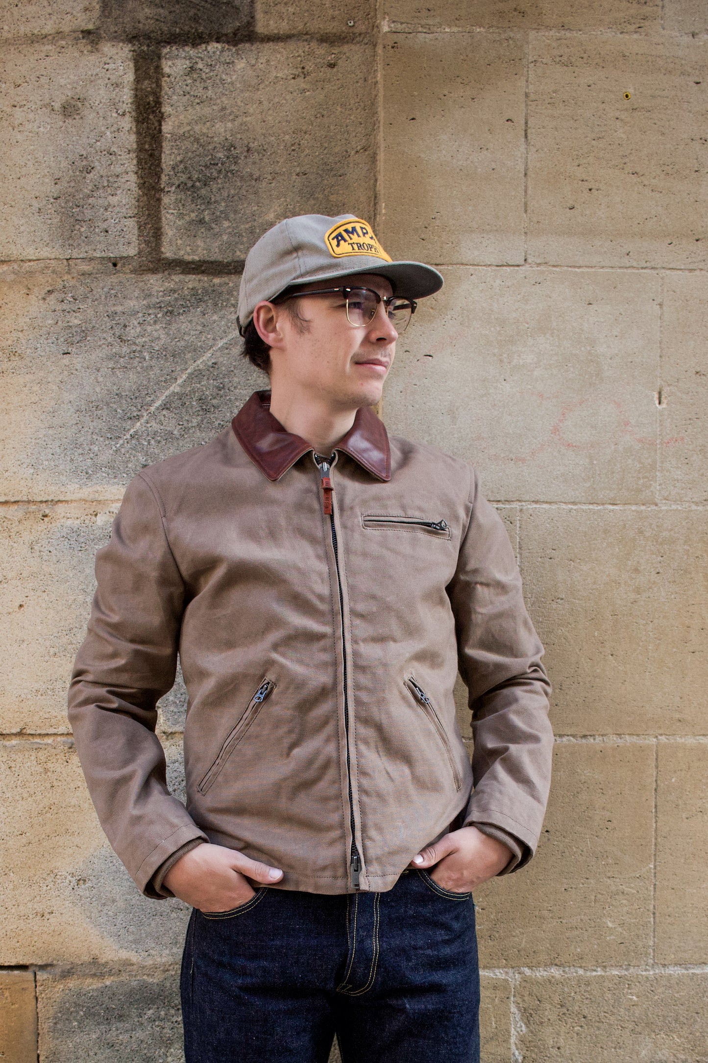 Hawk Canvas Waxed Jacket Field Tan bleubrut