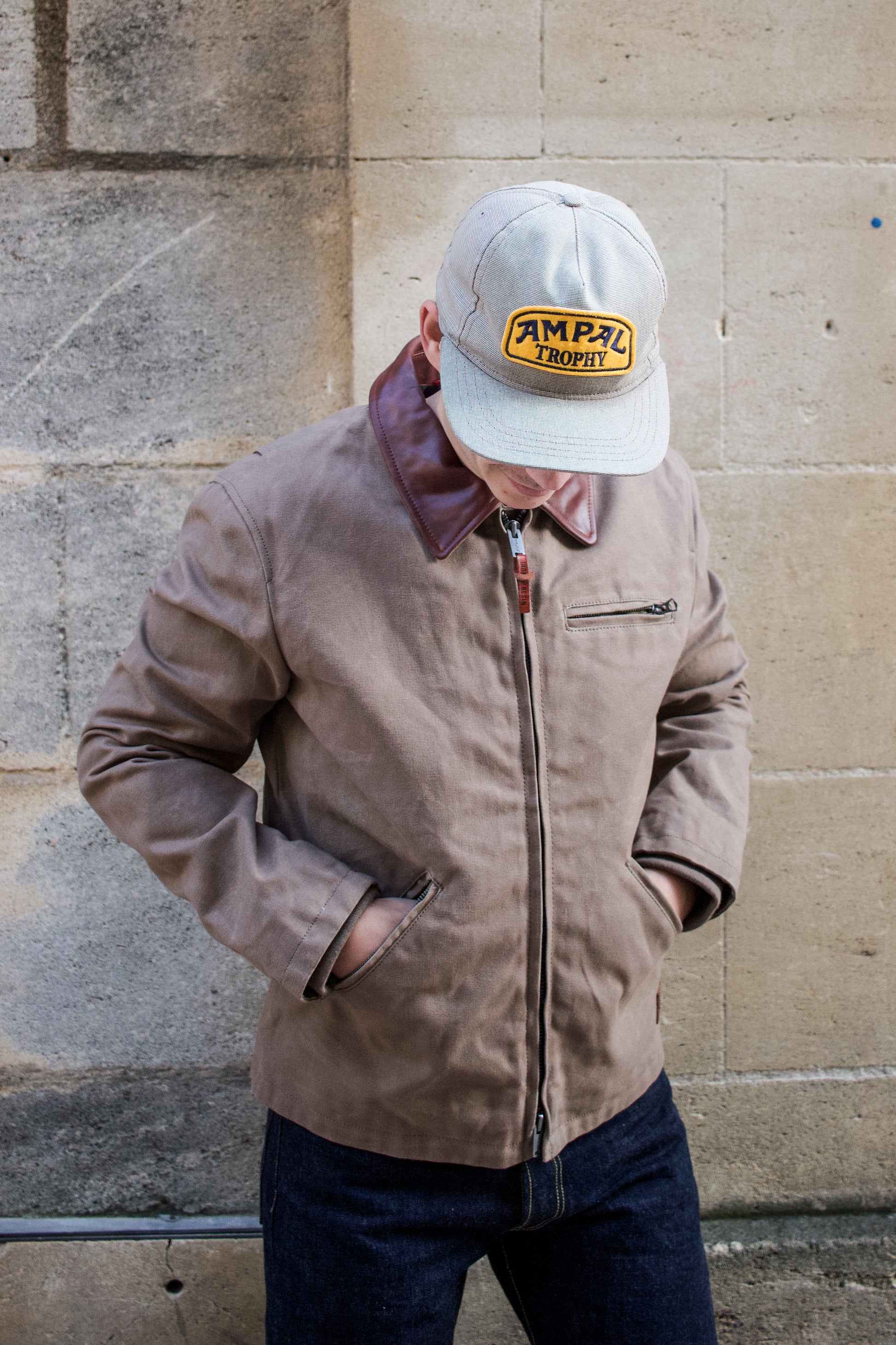 Hawk Canvas Waxed Jacket Field Tan bleubrut