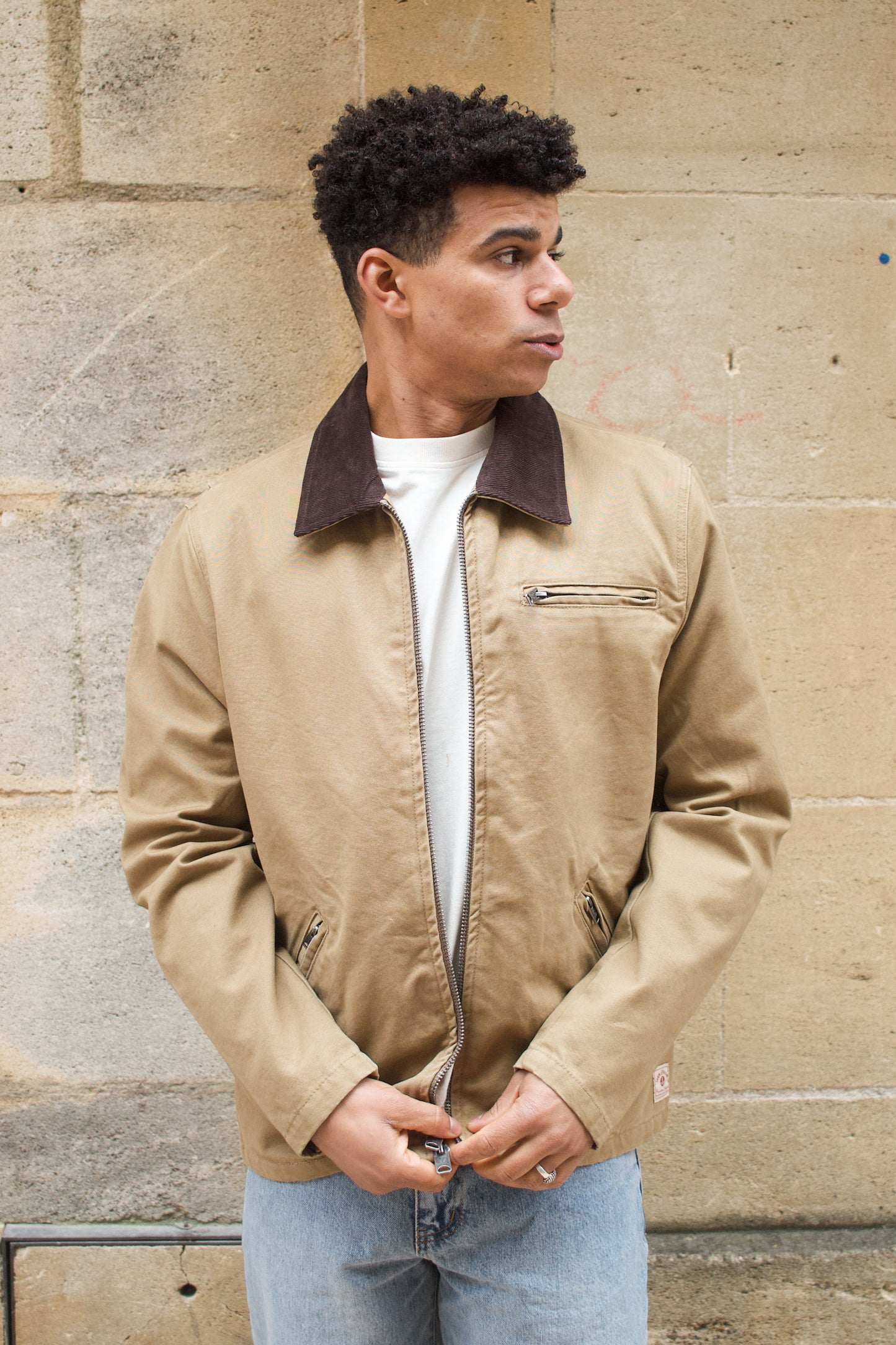 Sanjon Jacket Turpin Canvas - Beige