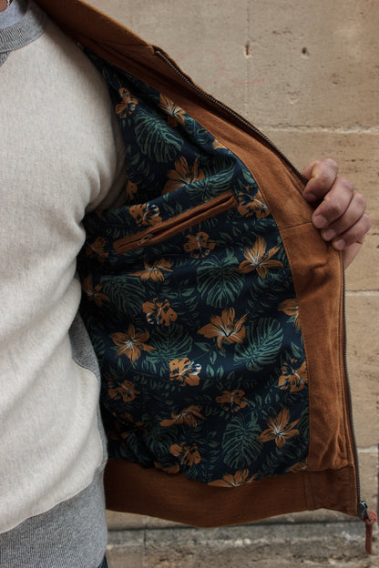 Bomber Goat Suede - Cognac