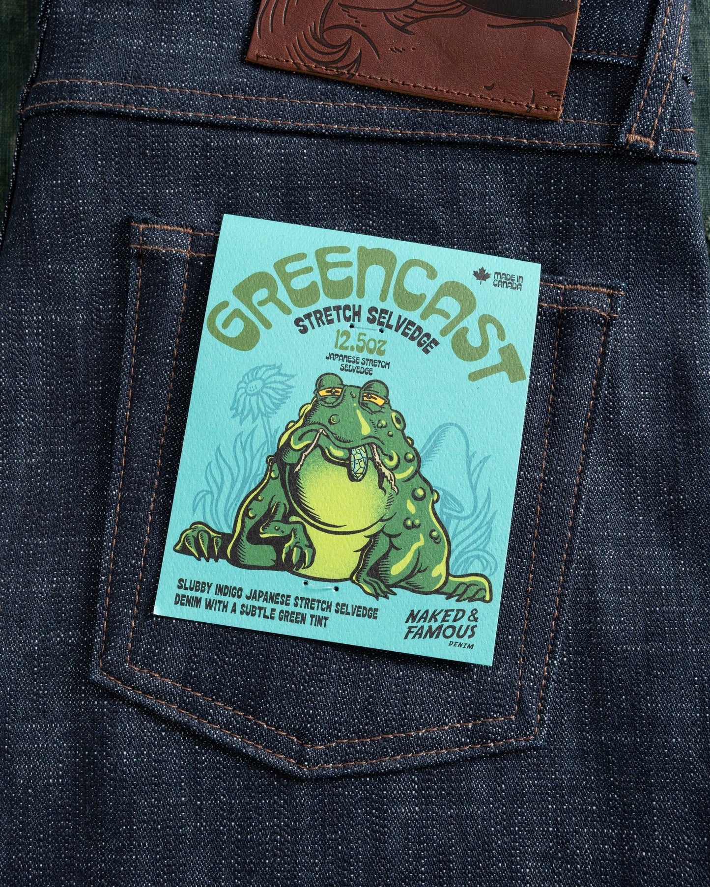 Weird Guy - Greencast Slub Stretch Selvedge