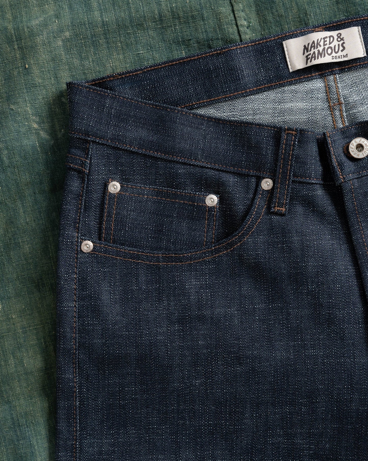 Weird Guy - Greencast Slub Stretch Selvedge