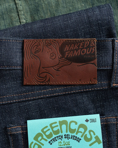Weird Guy - Greencast Slub Stretch Selvedge