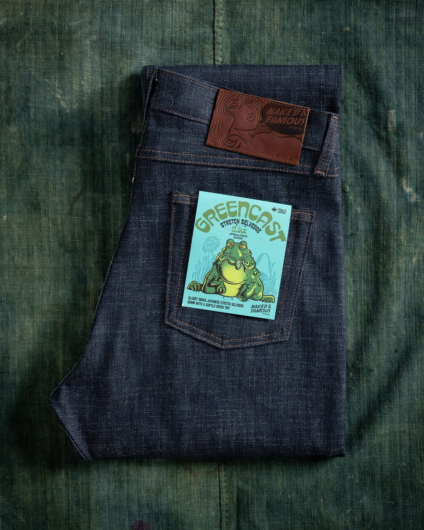 Weird Guy - Greencast Slub Stretch Selvedge