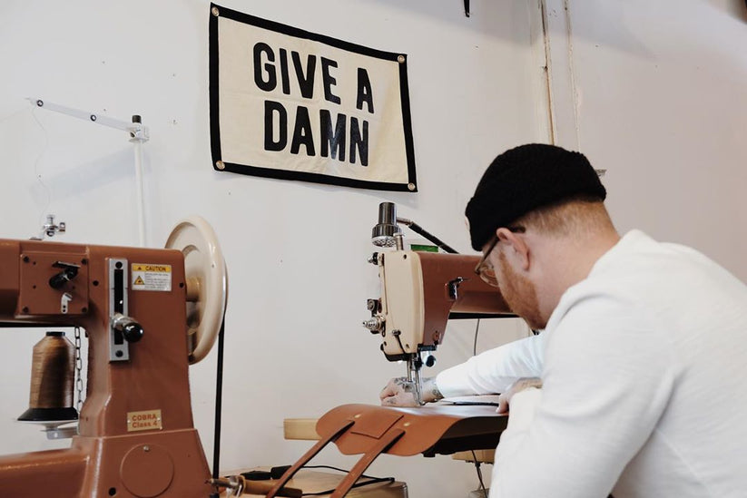 Wool Banner Made In USA - Give A Damn
