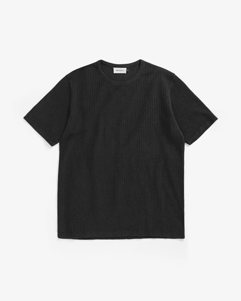 Heavy Ribbed Tee - True Black