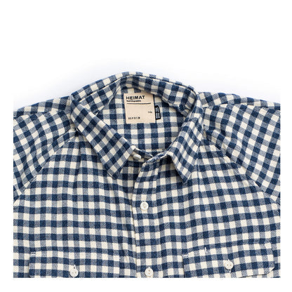 Checked Flannel Shirt - Ink/Seashell