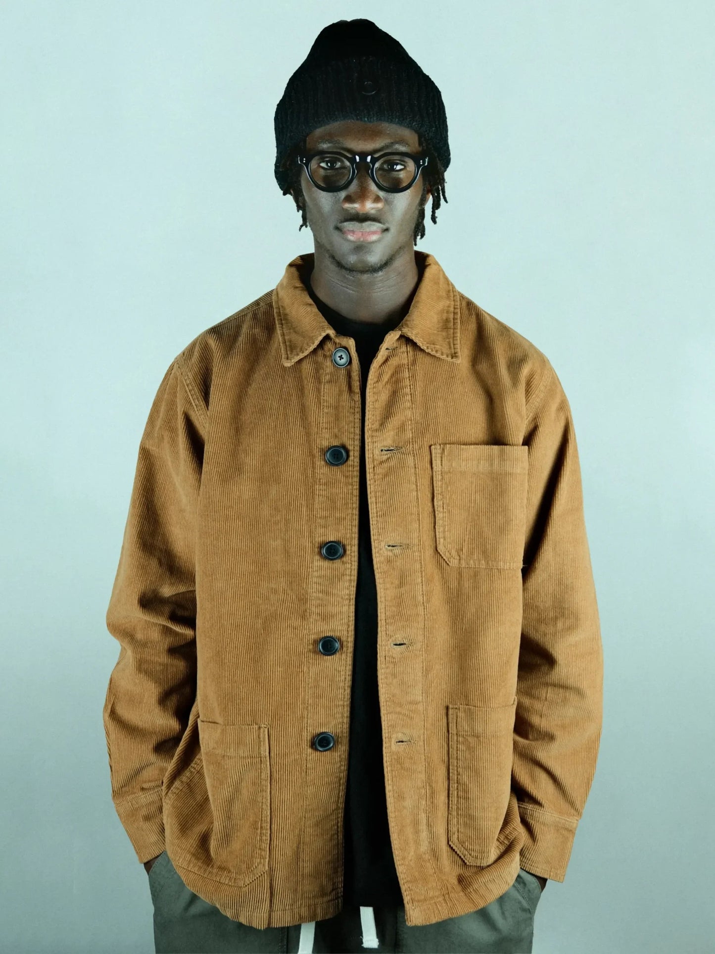 Worker Jacket Cord - Beige