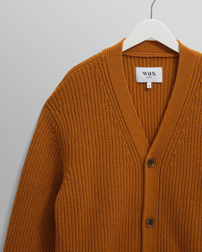 Walker Cardigan Rib - Ochre