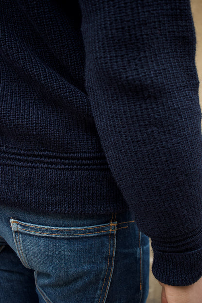 Skipper Sweater Virgin Wool - Ink Blue