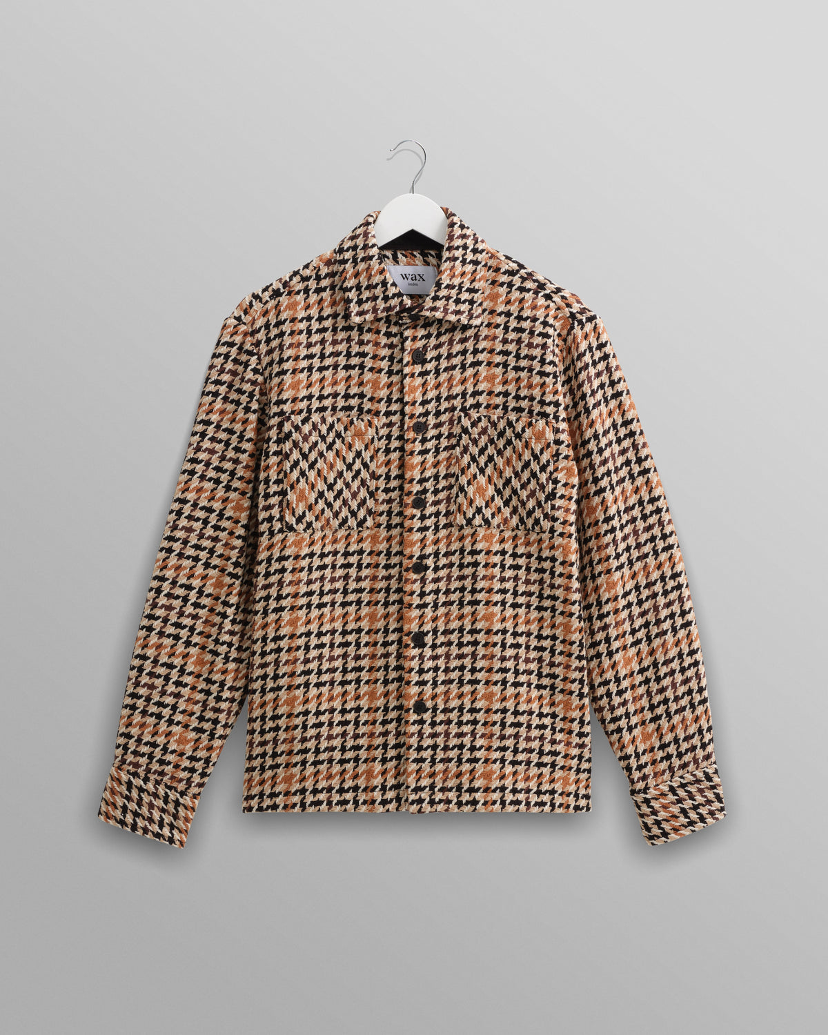 Whiting Overshirt Houndstooth Weave - Natural