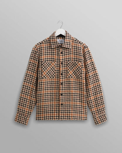 Whiting Overshirt Houndstooth Weave - Natural