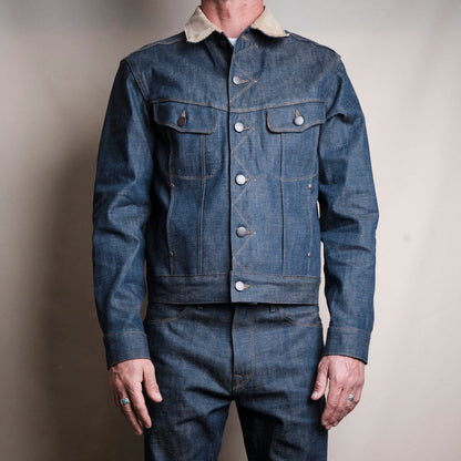 High Low Jacket - 13oz Natural Indigo Selvedge