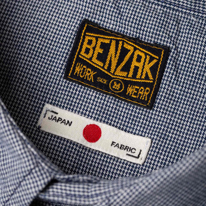 BWS-06 Worker Shirt - 6oz Navy Houndstooth