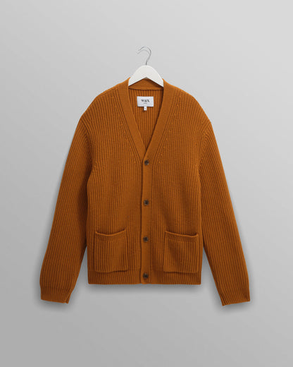 Walker Cardigan Rib - Ochre