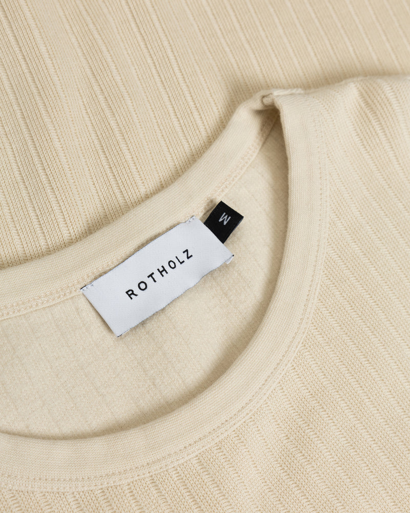Heavy Ribbed Tee - Soft Sand