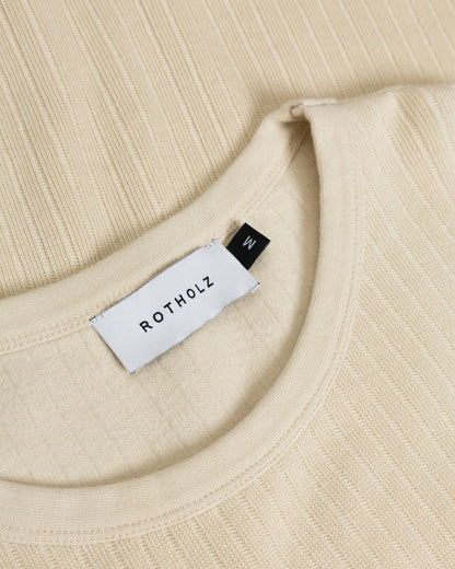 Heavy Ribbed Tee - Soft Sand