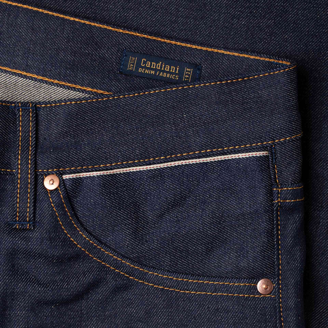 B-01 Slim - 14oz. Aged Indigo Selvedge