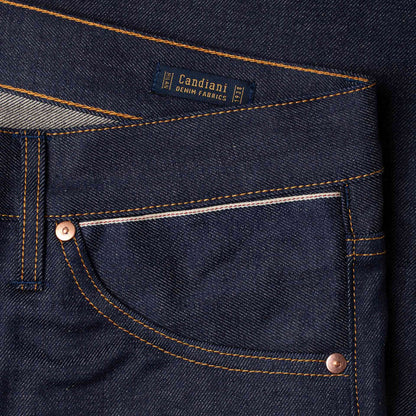 B-01 Slim - 14oz. Aged Indigo Selvedge