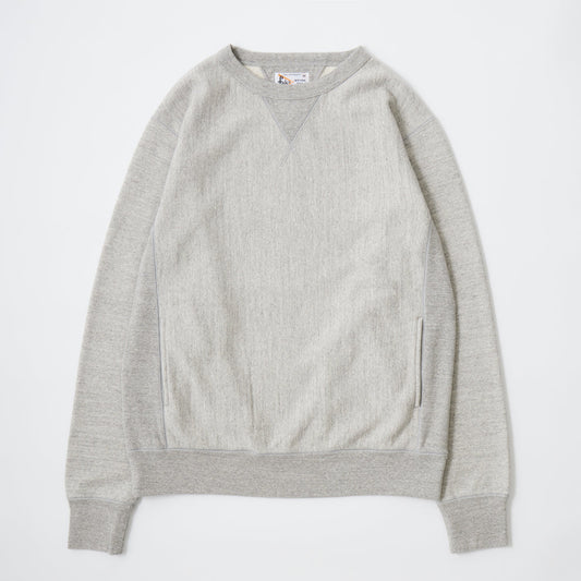V Gusset Crewneck Sweat - 16oz HW French Terry - Twisted Grey
