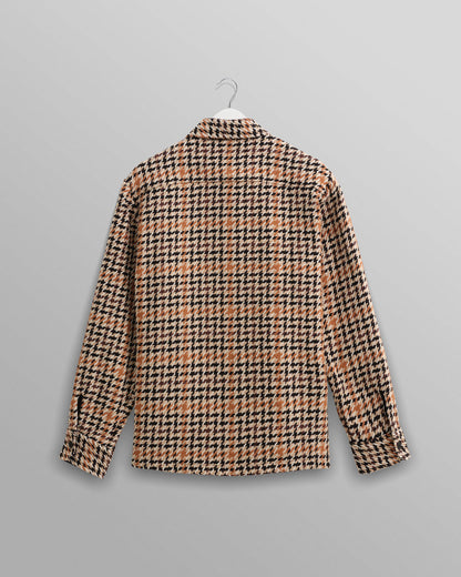 Whiting Overshirt Houndstooth Weave - Natural