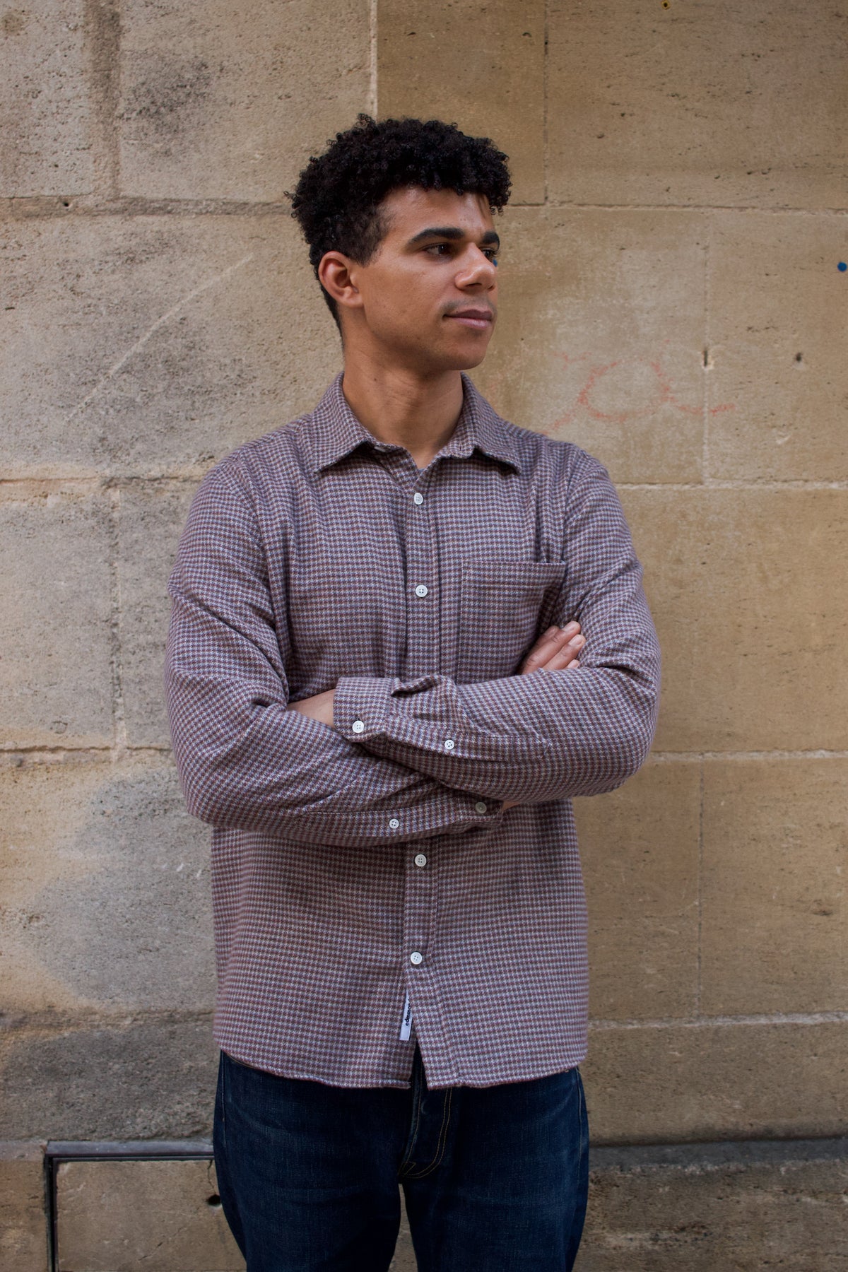 Glint Shirt - Plain Chocolate