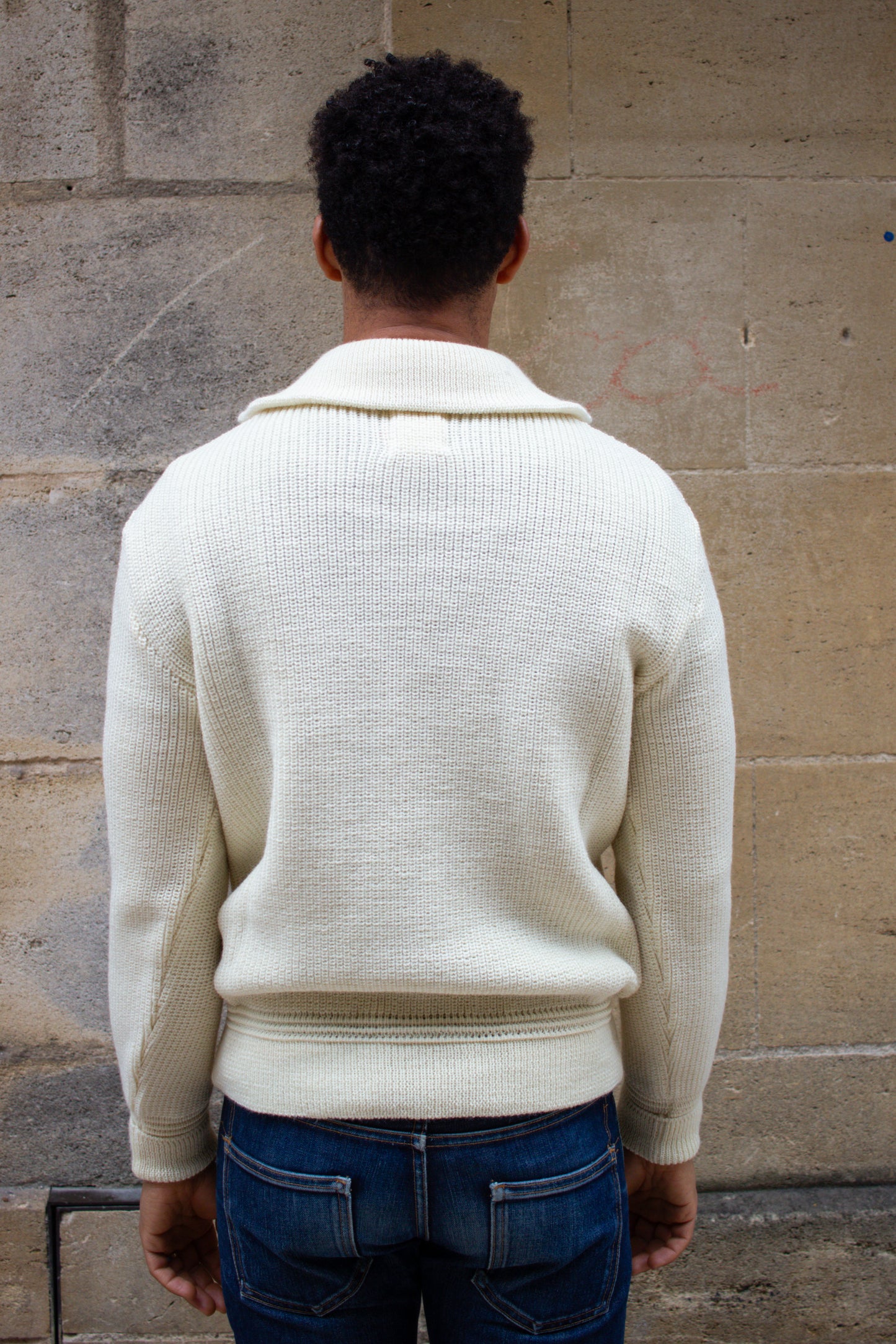 Skipper Sweater Virgin Wool - Seashell