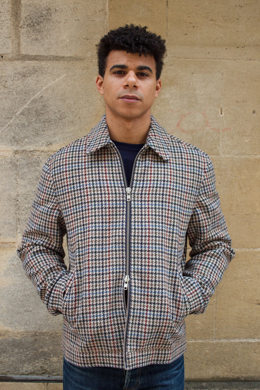 Heath Jacket - Houndstooth Natural / Multi