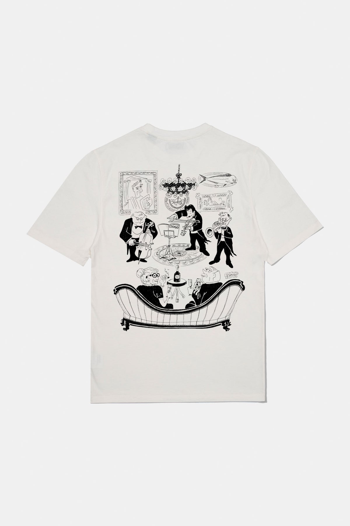 Music Hall Tee - Plain White