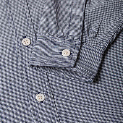 BWS-06 Worker Shirt - 6oz Navy Houndstooth