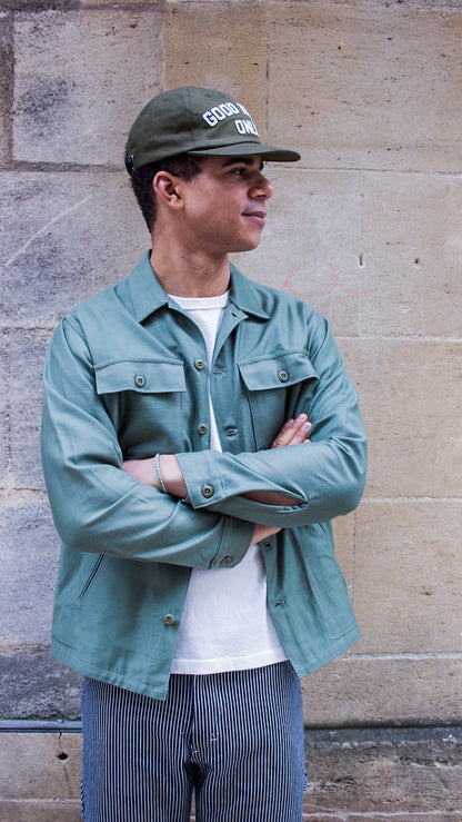 BWS-03 Military Overshirt - 10oz Army Green