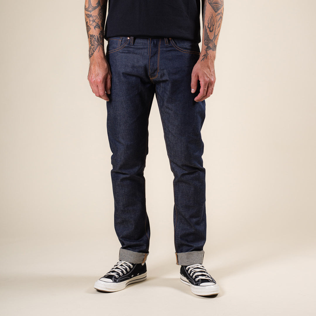 B-01 Slim - 14oz. Aged Indigo Selvedge