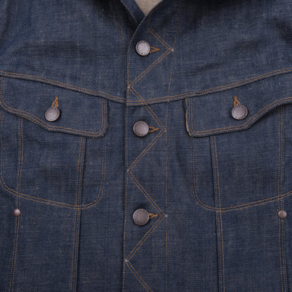 High Low Jacket - 13oz Natural Indigo Selvedge