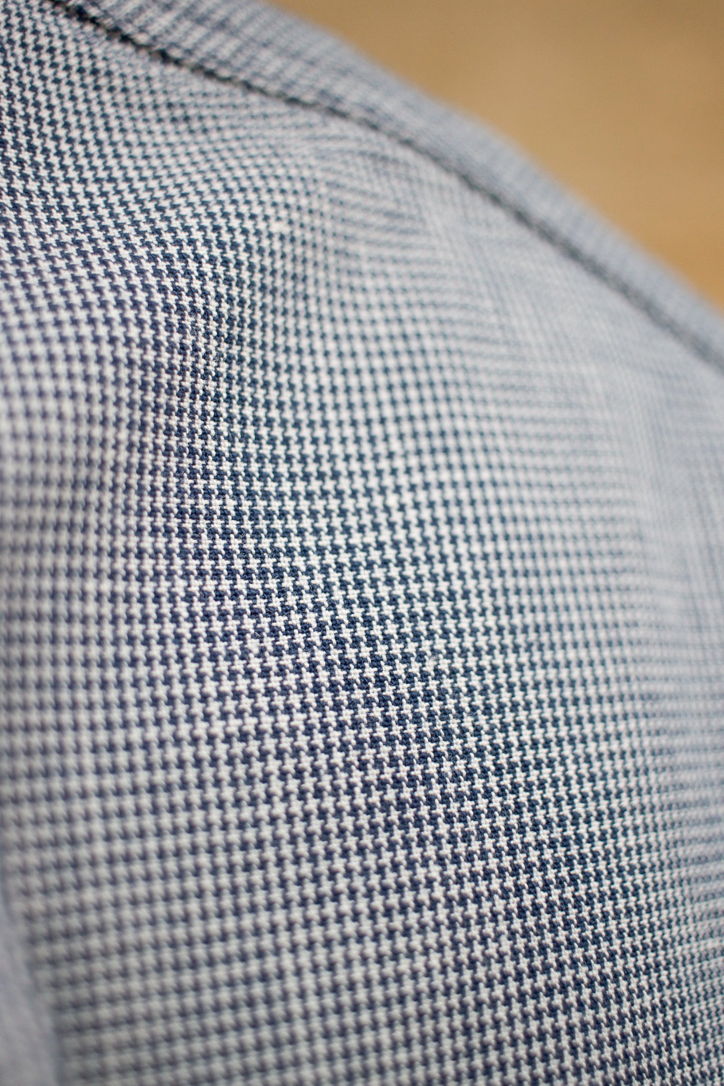 BWS-06 Worker Shirt - 6oz Navy Houndstooth