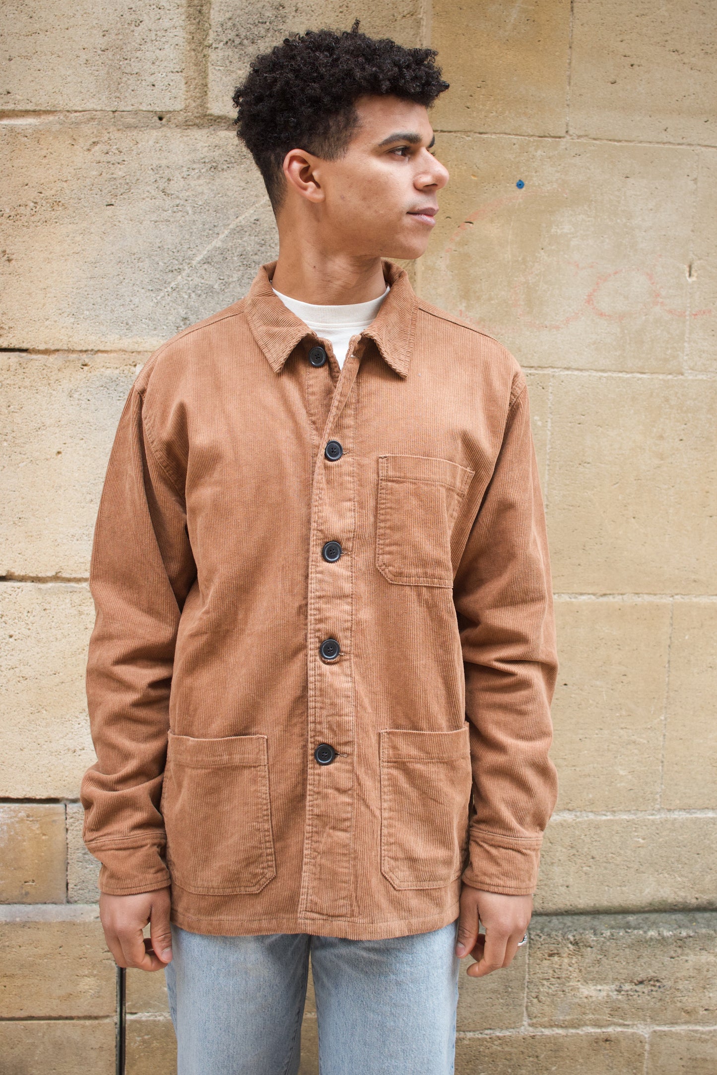 Worker Jacket Cord - Beige
