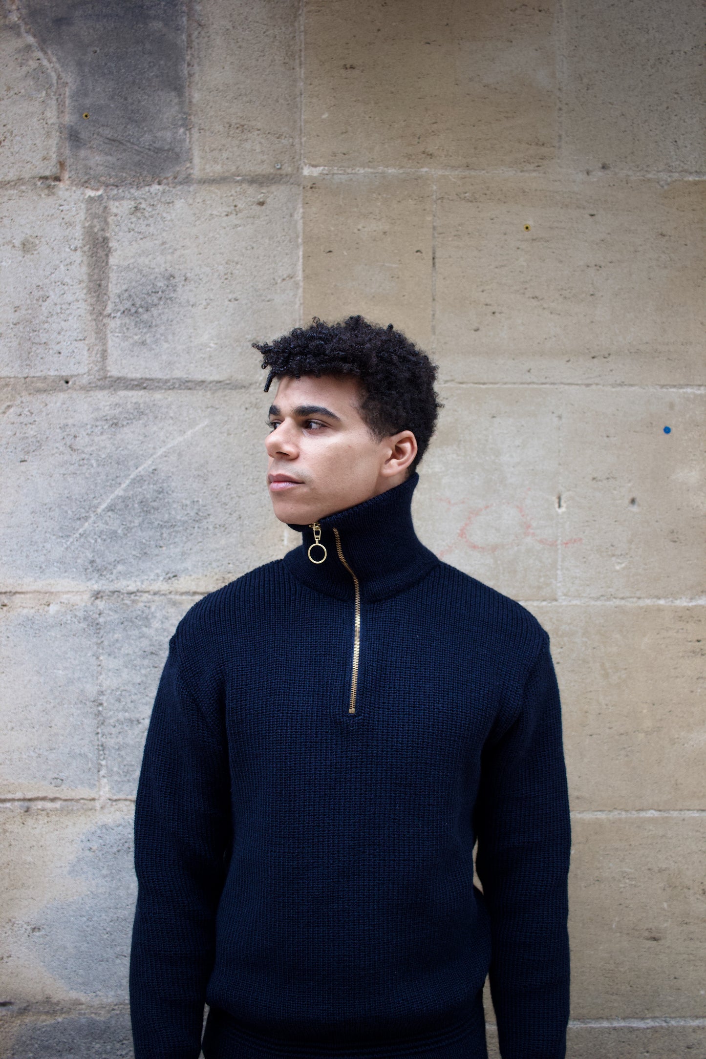 Skipper Sweater Virgin Wool - Ink Blue
