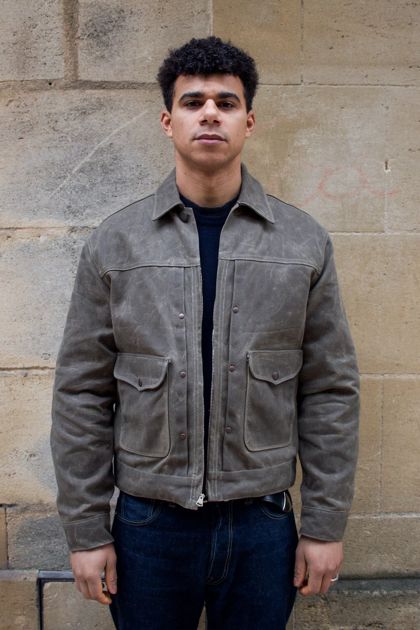 Faro Jacket Heavy Waxed Canvas - Tobacco