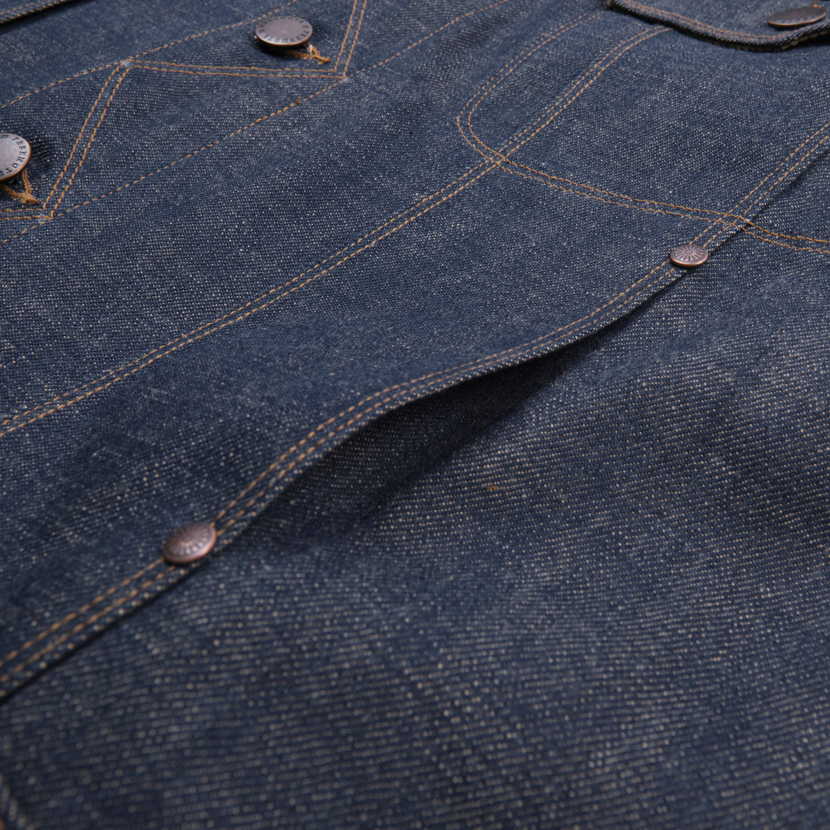 High Low Jacket - 13oz Natural Indigo Selvedge